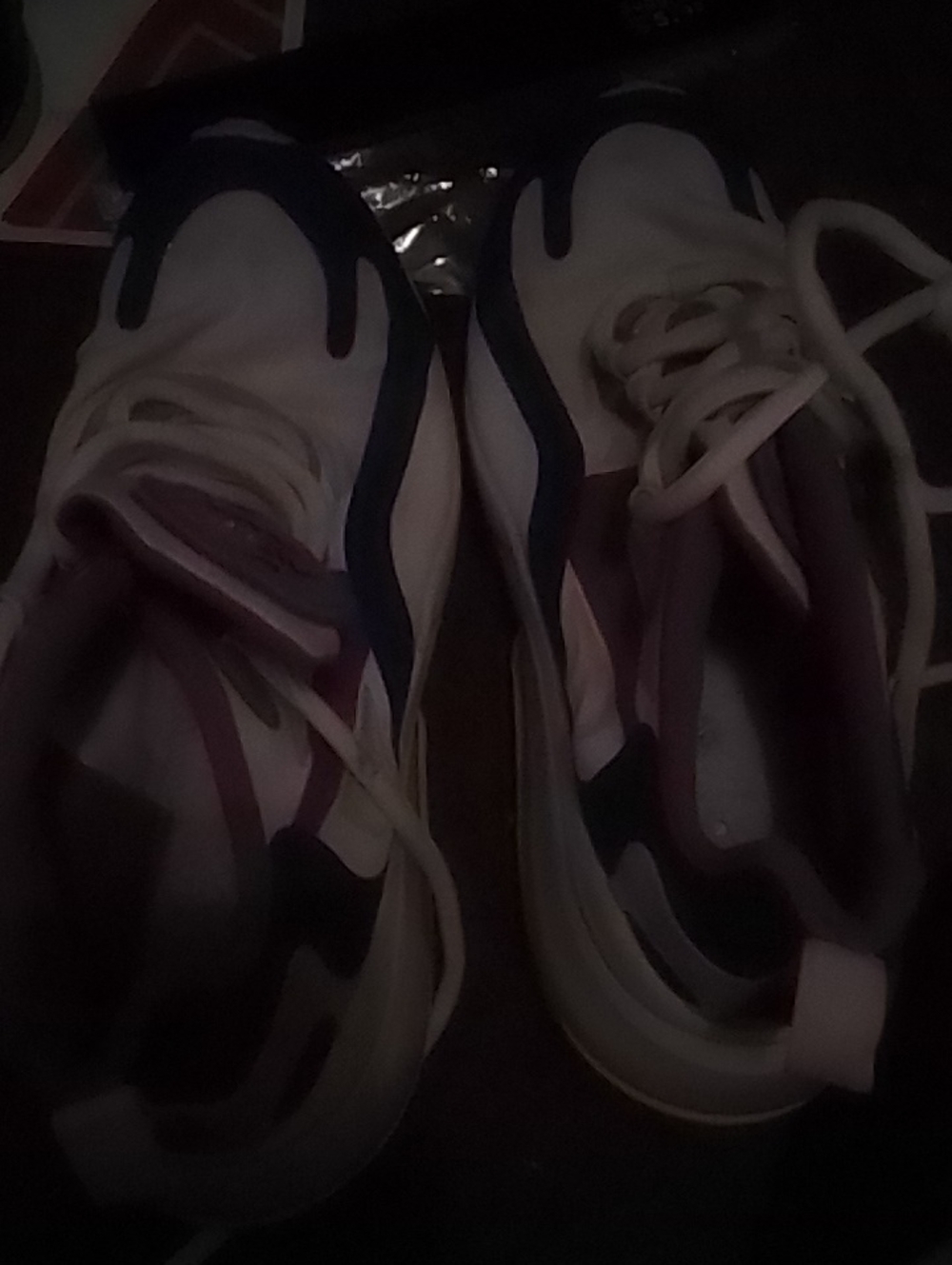Women's White and Pink Fashion Sneakers